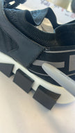 Dolce & Gabbana Black Mesh Sorrento Trekking Sneakers Shoes