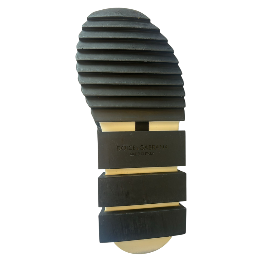 Dolce & Gabbana Black Mesh Sorrento Trekking Sneakers Shoes