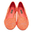Dolce & Gabbana Red Viscose Flat Shoe
