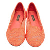 Dolce & Gabbana Red Viscose Flat Shoe