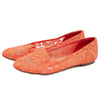 Dolce & Gabbana Red Viscose Flat Shoe