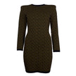 Balmain Brown Wool Dress
