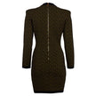 Balmain Brown Wool Dress