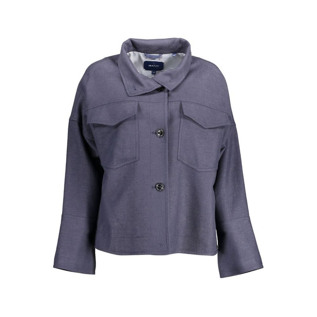 Gant Blue Viscose Women Jacket