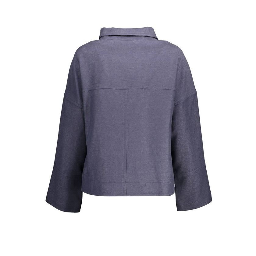 Gant Blue Viscose Women Jacket