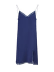 Gucci Blu Viscose and Cotton Mid Long Dress