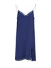 Gucci Blu Viscose and Cotton Mid Long Dress