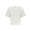 K-WAY White Cotton Women Top