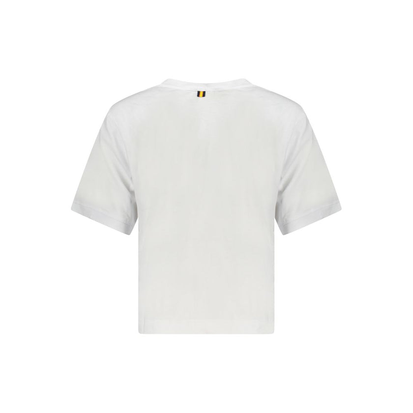 K-WAY White Cotton Women Top
