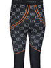 Gucci Black Polyamide All over Logo Leggings Pants