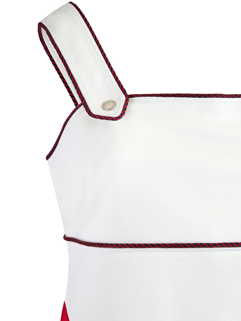 Gucci White polyester and Cotton short dress