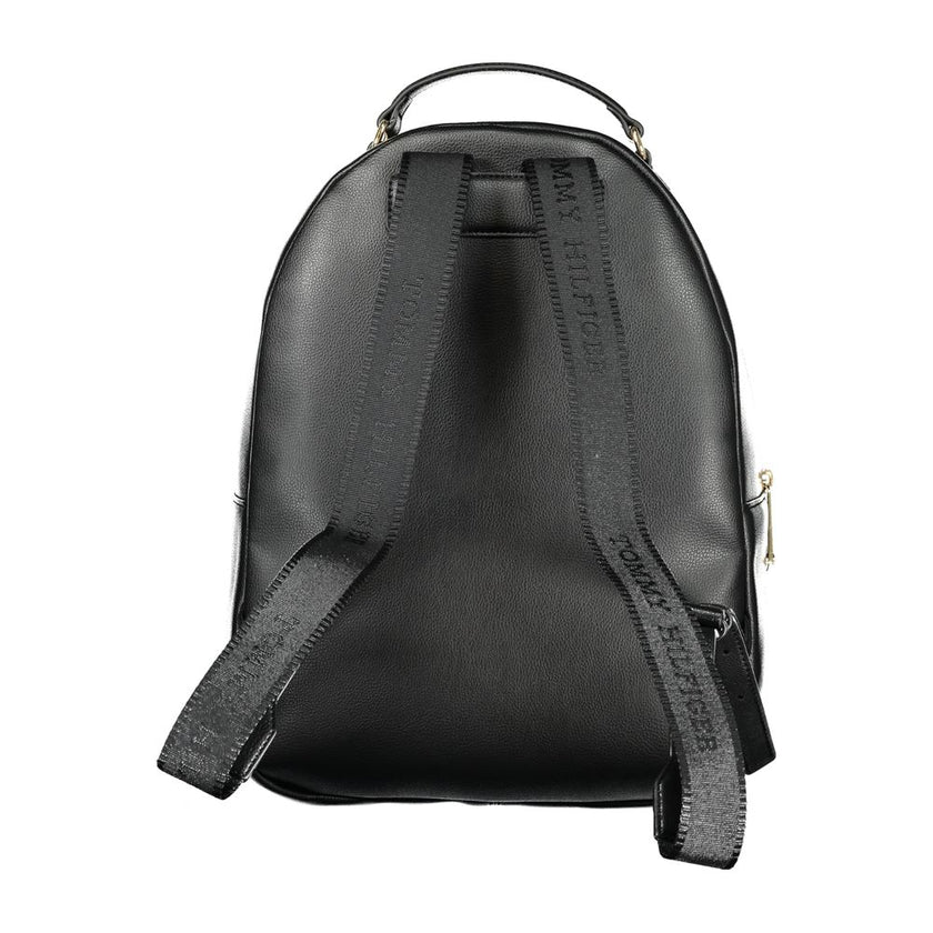 Tommy Hilfiger Black Polyethylene Women Backpack