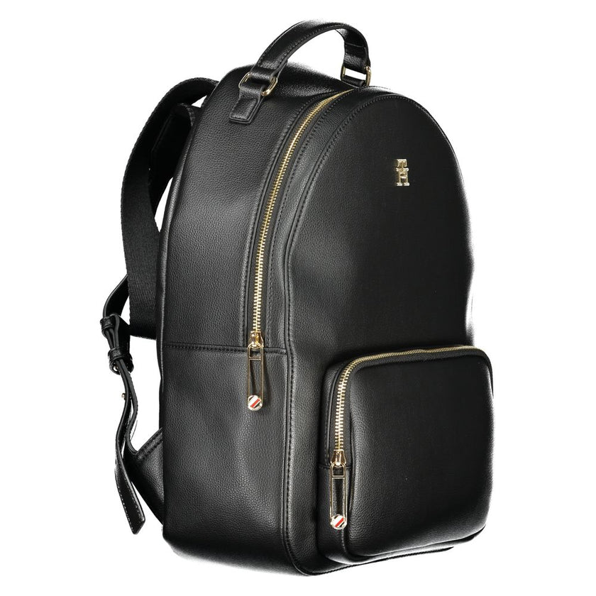 Tommy Hilfiger Black Polyethylene Women Backpack