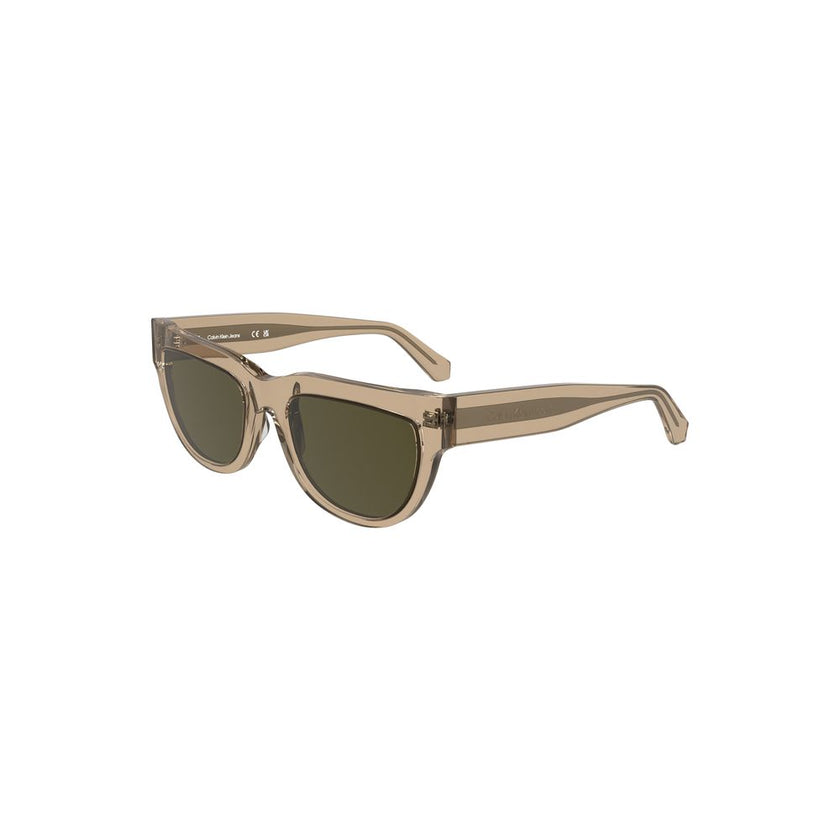 Calvin Klein Brown Haircalf Women Sunglasses