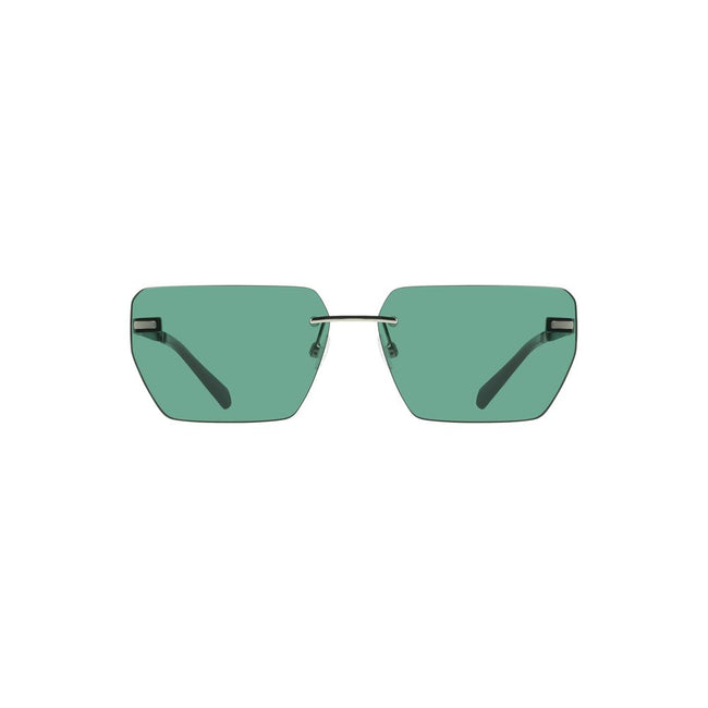 Calvin Klein Green Metal Men Sunglass