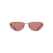 Calvin Klein Pink Metal Women Sunglass