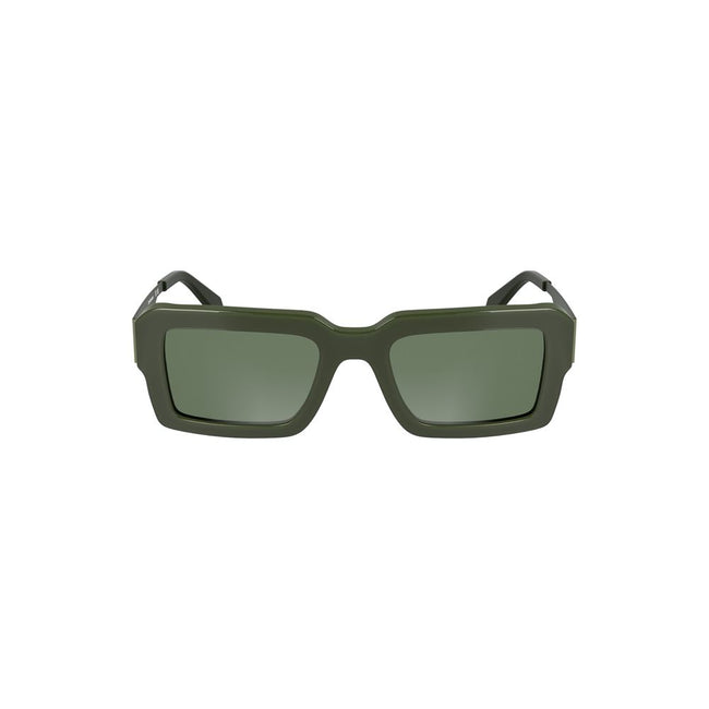 Calvin Klein Green Haircalf Women Sunglass