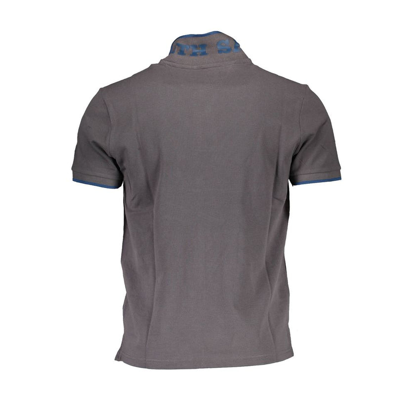 North Sails Gray Cotton Polo Shirt
