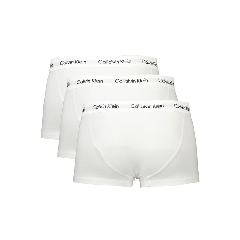 Calvin Klein White Cotton Men Trunk