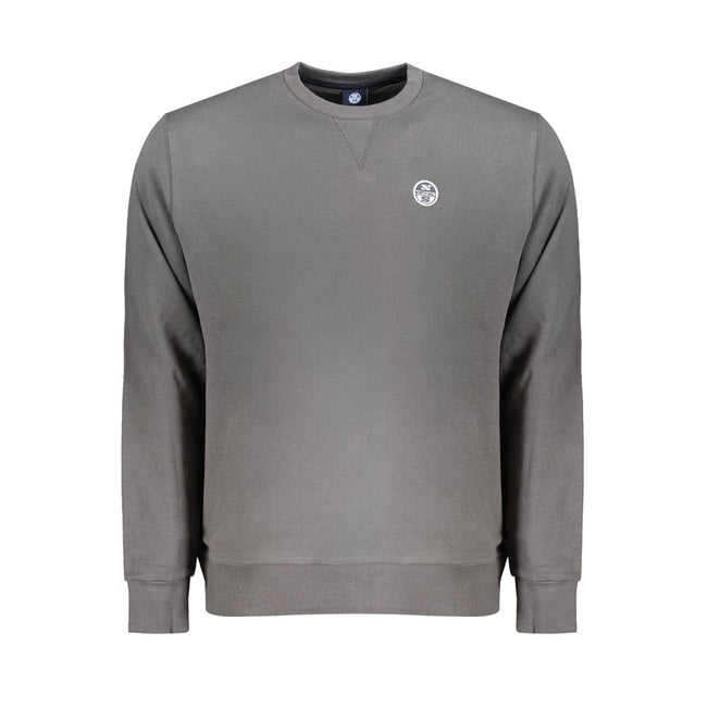 North Sails Brown Cotton Men Sweater