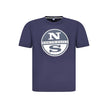 North Sails Blue Cotton Men T-Shirt