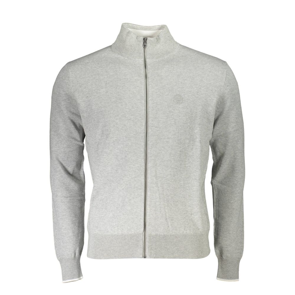 North Sails Brown Cotton Men Cardigan