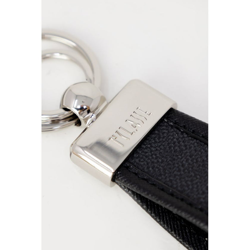 Alviero Martini Prima Classe Black Leather Keychain
