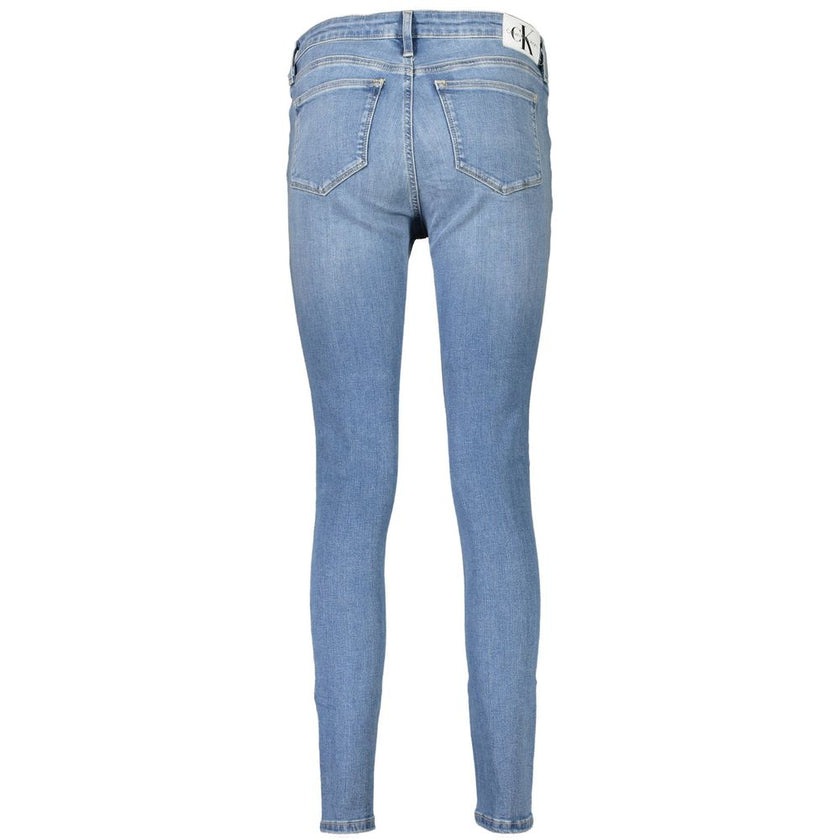 Calvin Klein Blue Cotton Women Jeans