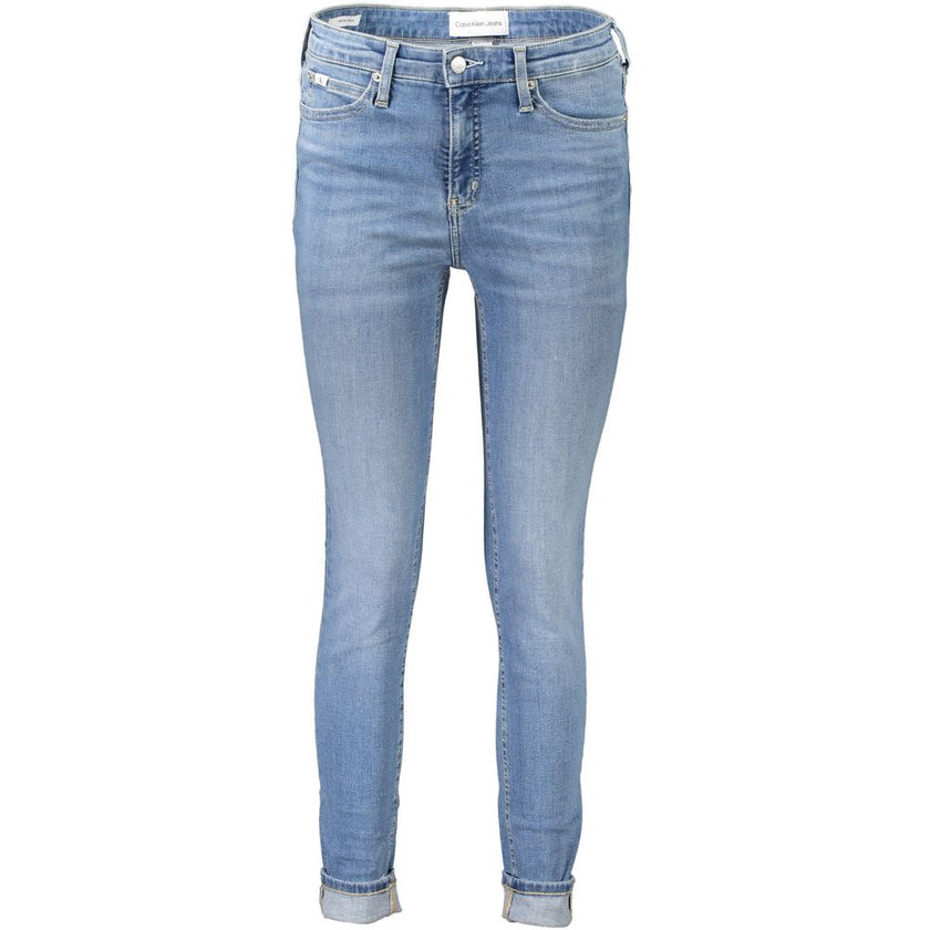 Calvin Klein Blue Cotton Women Jeans