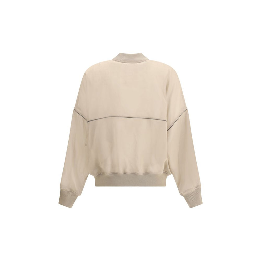 Brunello Cucinelli Semi-sheer bomber Jacket