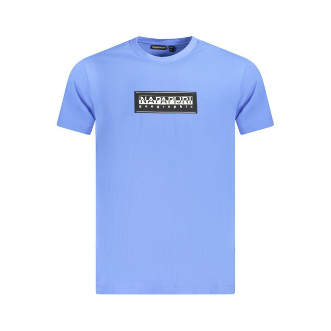 Napapijri Blue Cotton Men TShirt