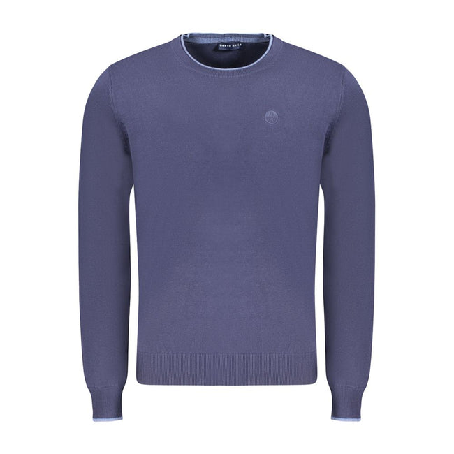 North Sails Blue Cotton Men Sweater