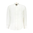 Hugo Boss White Linen Men Shirt