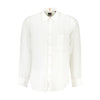 Hugo Boss White Linen Men Shirt