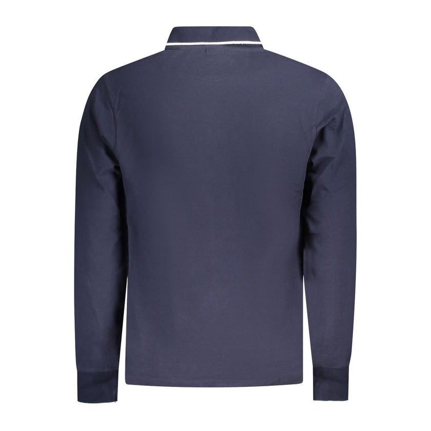 North Sails Blue Cotton Men Polo Shirt