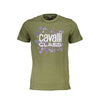 Cavalli Class Green Cotton T-Shirt