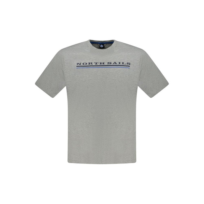 North Sails Brown Cotton Men T-Shirt
