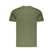 Cavalli Class Green Cotton Men T-Shirt