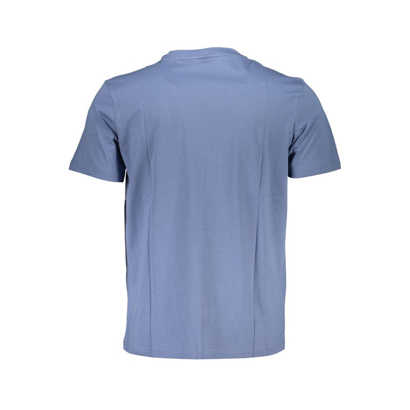Hugo Boss Blue Cotton Men T-Shirt