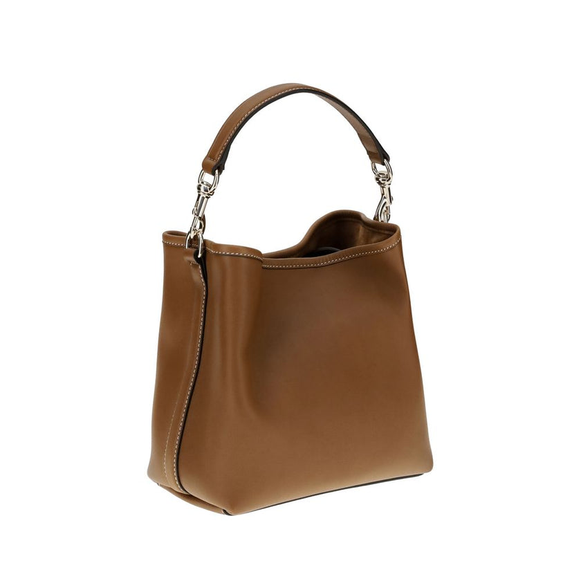 Gucci GG Emblem Leather Bucket Bag