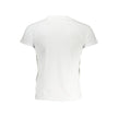 K-WAY Sleek White Crew Neck Tee with Logo Accent