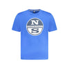 North Sails Blue Cotton Men T-Shirt