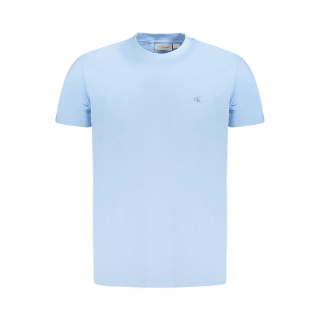 Calvin Klein Light Blue Cotton Men T-Shirt