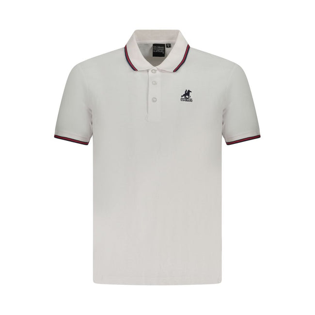 U.S. Grand Polo White Cotton Men Polo Shirt