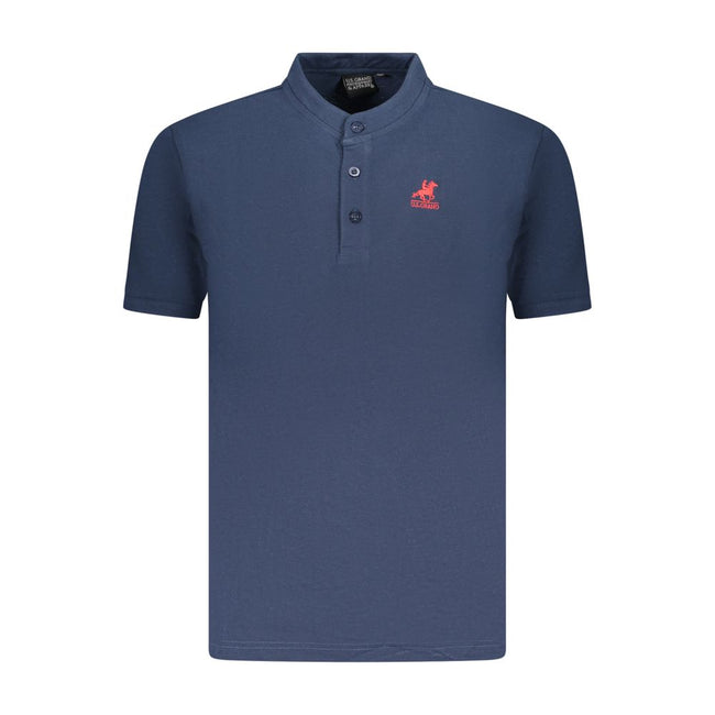 U.S. Grand Polo Blue Cotton Mens Polo Shirt