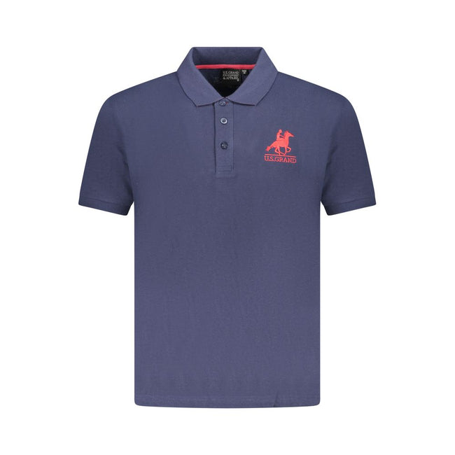 U.S. Grand Polo Blue Cotton Men Polo Shirt