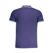 Cavalli Class Blue Cotton Polo Shirt