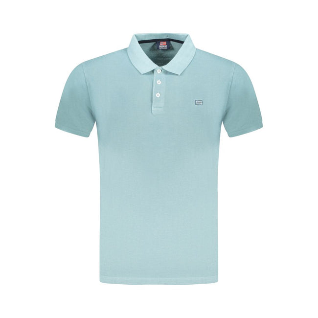 Norway 1963 Light Blue Cotton Men Polo Shirt