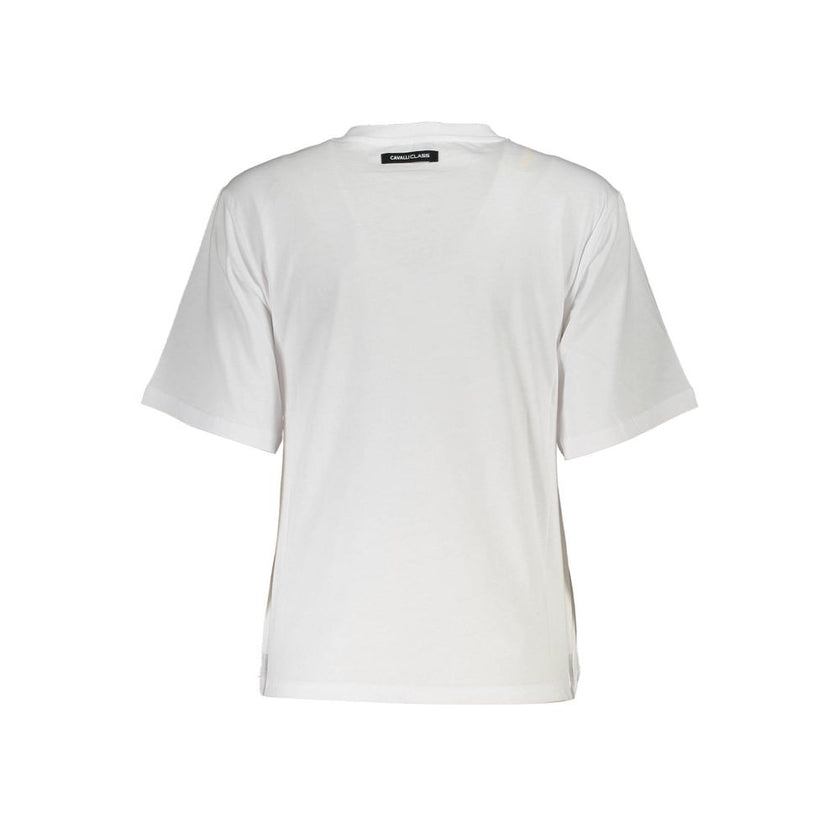Cavalli Class White Cotton Women Top