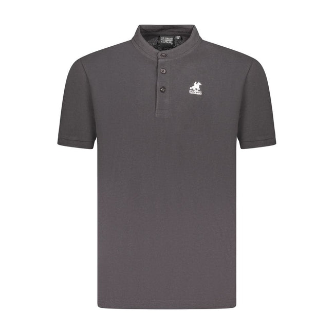 U.S. Grand Polo Black Cotton Men Polo Shirt
